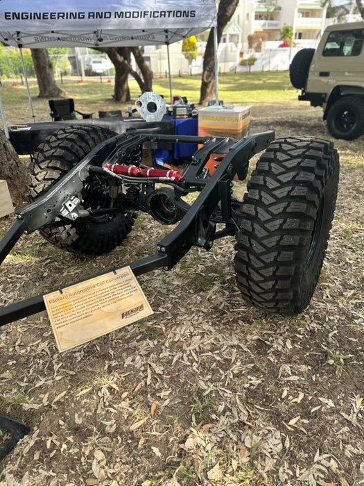 Wide track coil conversion for 70 series using 80/105 axles